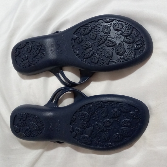 OKAL Flip Flop Thong Flat Sandals Blue M/L - Picture 3 of 6